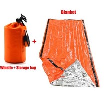 등산가방30리터 경량백패킹배낭 트레일러닝 방수 경량 열 비상 침낭 Bivy 자루 생존 담요 가방 캠핑 하이킹 야외 활동, orange With bag