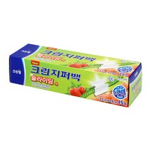 크린랲 크린 슬라이딩 지퍼백 소 21 x 19 cm, 15매입, 5개, 소(S)