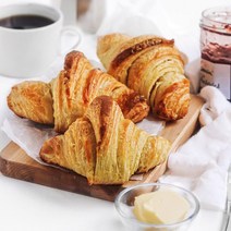 [3종 택일형] 크로와상 냉동생지 2.25kg(40~50ea) 미니생지 2.560g(130~140ea) 소금빵70g 크로플 크로아상 시오빵 모닝빵, 크로와상생지2.25kg+아이스팩1개추가