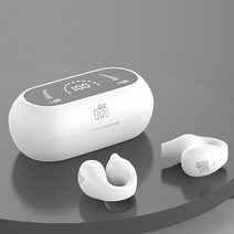미니덕트 이어클립 블루투스 이어폰, mi1100DT, 화이트