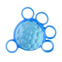 핑거 그립 볼 스퀴즈 스트렝스 트레인 스트렝스 운동 스트레스 볼 손 강화제, 구멍이 있는 공, PU면