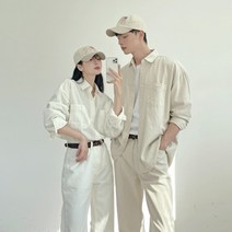 Morse 코튼 남방 (5color) #1624 nb 면 오버핏 빅사이즈 루즈핏 롱 박스핏 셔츠 셋업 세트 캐주얼 가을 데이트 커플 남여공용 유니섹스 데일리 룩