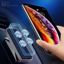 JS automotive 더넥스트스파크 슬림 회전 마그네틱 강력 핸드폰거치대 시야방해없는 스마트폰 홀더 악세사리 용품, 실버그레이 1P