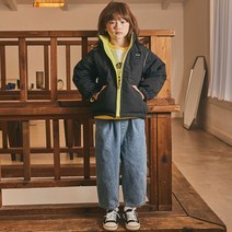퍼키 키즈 프리미엄 아동 양면 겨울 숏패딩 21FW4
