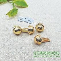 헤세드 국내제작) 원형 소꼬발 가방발 (4개), 골드(고급도금)
