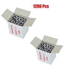 돼지 링 플라이어 도구 및 600pcs M 클립 스테이플 치킨 메쉬 케이지 와이어 펜싱 클램프 Workpro, 1200Pcs