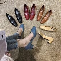 외출화 펌프스뮬 외출화 여행화 깔끔한 데일리구두 면접화