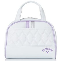 캘러웨이 Callaway 골프 토트백 스포츠 파우치 PU WMS 여성 핸드백 투어 가방, 화이트퍼플