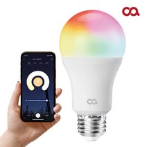 오아 스마트전구 LED 거실 조명 무드등 밝기조절 앱연동 OLA-004WH