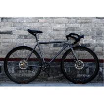 하이브리드 자전거 26인치 출퇴근 로드 가벼운 입문용 자전거추천, 26인치- 아이언 블랙