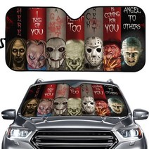 캠핑파라솔 자동 차양 미국 영화 공포 킬러 대형 먼지 남성용 밴 SUV 트럭 3D 멋진 파라솔 코체, 04 HTJA1759HC