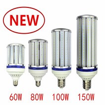 야외가로등 태양광가로등 E26E27E39 E40 2835 60W LED 전구 80W 큰 옥수수 램프 100W 가로등 야드 공장 창, 02 웜 화이트_12 400LED 150W E26