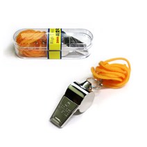 메탈 호루라기 2개입 / 2000 쇠호각 2p 케이스 호각줄 포함 윤프로젝트 하이클래스, 2개