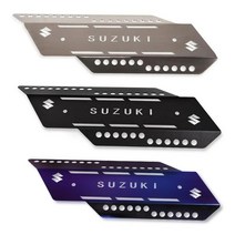 스즈키 어드레스 125 튜닝파츠 머플러 커버 가드, 블랙, 1개