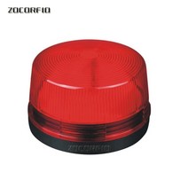 12V 120mA 안전 보안 경보 스트로브 신호 경고 파란색 빨간색 주황색 깜박이 LED 조명 방수, 04 Red, 04 Red