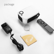 빔프로젝터 스마트빔 회의 캠핑 가정 이동식tv 레이저빔 veidadz a2000 미니 led 1080p 320x240 네이티브 픽셀 홈 시어터 사무실 야외, 하얀, 영국 플러그