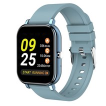 스마트워치 헬스워치 웨어러블 h10 smart watch men women bluetooth call smartwatch man 스포츠 피트니스 트래커 방수 led full, 푸른