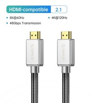 케이블 ORICO HDMI 호환 케이블 2.1 초고속 디지털 PS5 TV 박스 xbox eARC 돌비 8K @ 60Hz 48Gbps, 02 8k HD - A_02 1m, [02] 1m