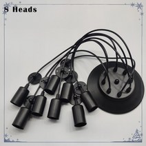 탁 조명갓 전등 펜던트 무드등 레일 LED 수면등 만달라키 파티라이트 등커버 라탄등 빈티지 diy 조명 현대 복고풍 교수형 램프 에디슨 전구 비품 거미 천장 램프 조명기구 거실, 8등, 2m