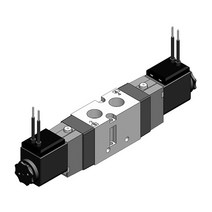 KCC 솔레노이드밸브 솔밸브 공압솔레노이드밸브(5포트) KS320D-220