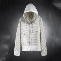 MOSAIRATION 남성 여름 간절기 후드 가디건 니트 펀칭 자켓 겉옷 3컬러 SFW0725015