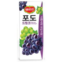 칠성 탕비실 손님대접 가족간식 델몬트 드링크 포도 주스 과즙음료 과일주스 생과일 190ML 48개, 7세트