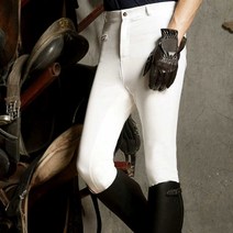 남성 승마복 승마바지 승마용바지 밴딩 신축성 팬츠, 36(2피트 9) 하얀색