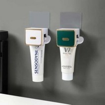 치약짜개 무타공 튜브링거 디스펜서 간편한 생활용품, 1개, 화이트