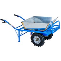 엔진 동력 운반차 궤도 농업용 전동 끌차 카트 대차, 드럼  48V12A 650W