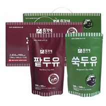 총각네 검은콩 팥두유 190ml x 15p + 쑥두유 190ml x 15p, 5세트