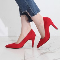 9.2cm 스틸레토 하이힐 스웨이드 시크 여성구두