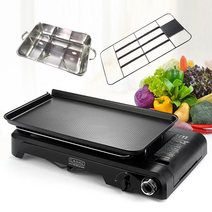 가스와이드그릴 휴대용 가스렌지 캠핑 가스버너 전골 바베큐 카닥 CADAC-7700F