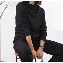 [비밀상점]라씨엔토 이태리 울 슬릭 메탈 니트 풀오버