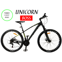 유니콘XC MTB 자전거 27.5인치 21단 시마노 디스크 브레이크 무소음 자전거 고급형, 15.5인치 (155cm~180cm)