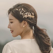 플라워스 헤어핀 셀프웨딩 리마인드웨딩 피로연 돌맘