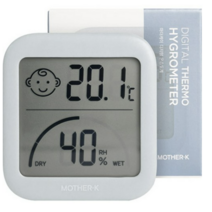 마더케이 디지털 온습도계, 스카이블루 색상, 4개