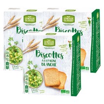 Le Moulin du Pivert 르 물랑 드 피베르 화이트 러스크 비스킷 과자 스낵 비건 팜유프리 270g 3팩