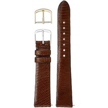 [크레퍼]CREPHA 시계벨트 18mm 가죽 리자드 항균 방취마감 미자물쇠 공구포함 다크브라운 11-18