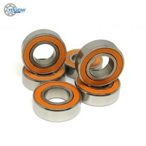전기장비 소모품 10pc S688 2RS 8x16x5mm 스테인레스 스틸 하이브리드 베어링 688 688RS S688RS ABEC-7 8x16x5 악기 소형 세라믹, [01] 16mm, [01] 8mm, [01] 주황색