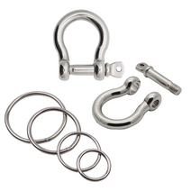 스텐링 샤클 연결 고정링 원형 스텐 와이어 고리 sus 스텐레스 라운드 O형 O링, 2.스텐 샤클, 16mm, 1개