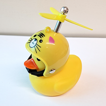 러버덕 풀세트 39종 오리벨 후미등 바이크 자전거 오토바이후미등 헬멧 프로펠러 어린이집 유치원 생일답례품, 12.노란호랑이덕, 1개