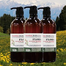 바이오디톡 향기 좋은 꽃향기 플로라 디크리닉 향기 샴푸, 3개, 1000ml