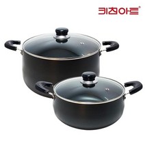 바보사랑 키친아트 쥬노블랙 경질냄비 2종24양+28곰솥.에스에이치 컴퍼니, 상세 설명 참조