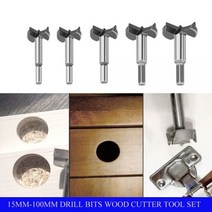 표고버섯드릴 목공 드릴 비트 셀프 센터링 홀 톱 커터 도구 세트 15mm-70mm Forstner, 55mm, hex rod