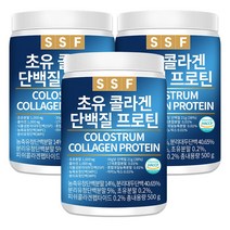 순수식품 초유 콜라겐 단백질 프로틴 쉐이크 3통(1500g) 파우더 분말 가루 보충제, 500g, 3통