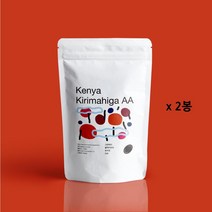 커피가사랑한남자 New/중배전원두/케냐 AA(Kenya AA) 원두 2봉지, 250g, 더치용