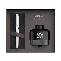 만년필입문 고급만년필 추천 만년필케이스 선물용볼펜 고급샤프추천 PARKER 선물용만년필 독일 만년필 만년필쇼핑몰 저가만년필 각인볼펜, 실버 아이보리, 0.38mm EF