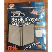 Jumbo Book Cover XXL ~Super Stretchy Premium Edition fits Books 10 x 15 (그레이)