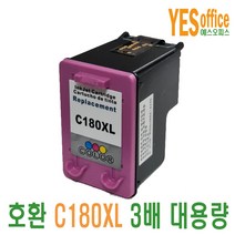삼성 대용량 INK-M180XL 호환잉크 C180XL SL-J1660 SL-J1663 SL-J1665 SL-J1770FW 디오토너, INK-C180XL 컬러대용량, 1개