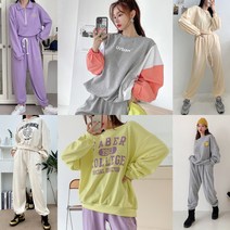 주스클럽 긴팔 긴바지 여성트레이닝세트 20종 츄리닝세트 크롭 집업 후리스 기모안감